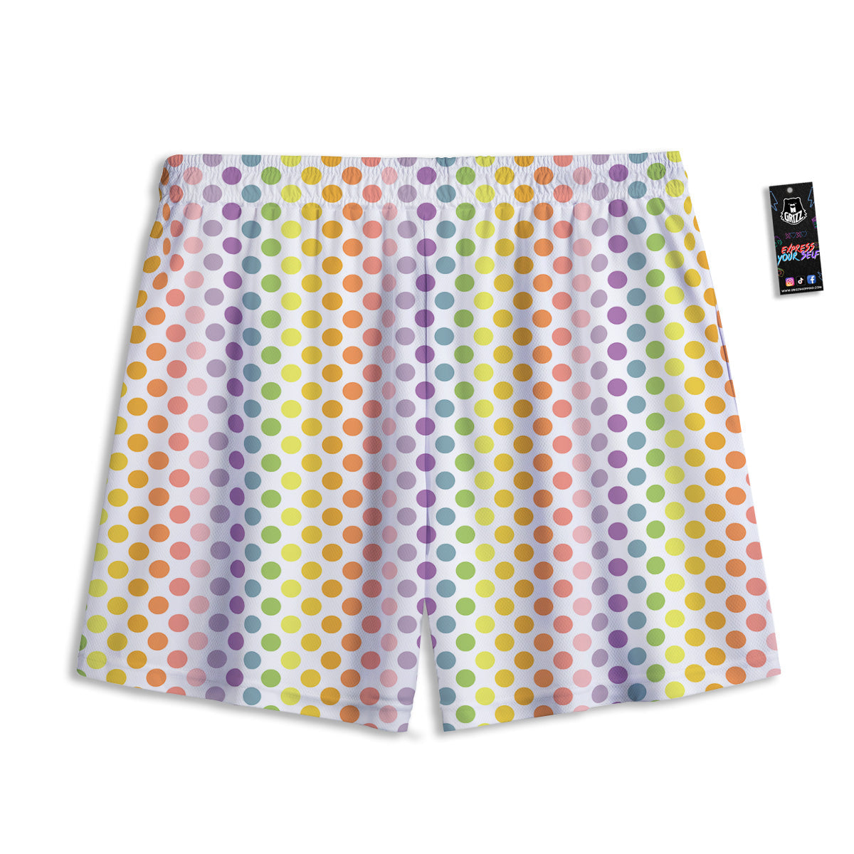 Pug With Glasses Cute Print Cute Mesh Shorts