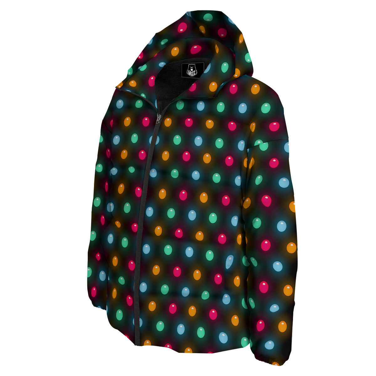 Polka Dot Light Print Down Jacket-grizzshop