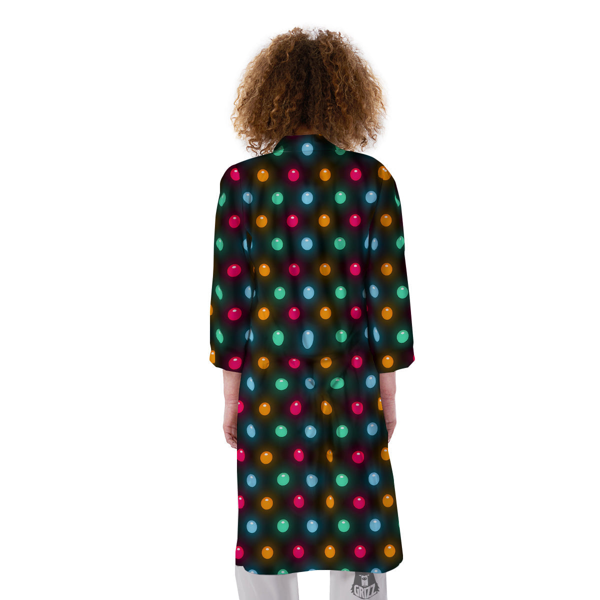 Polka Dot Light Print Kimono-grizzshop