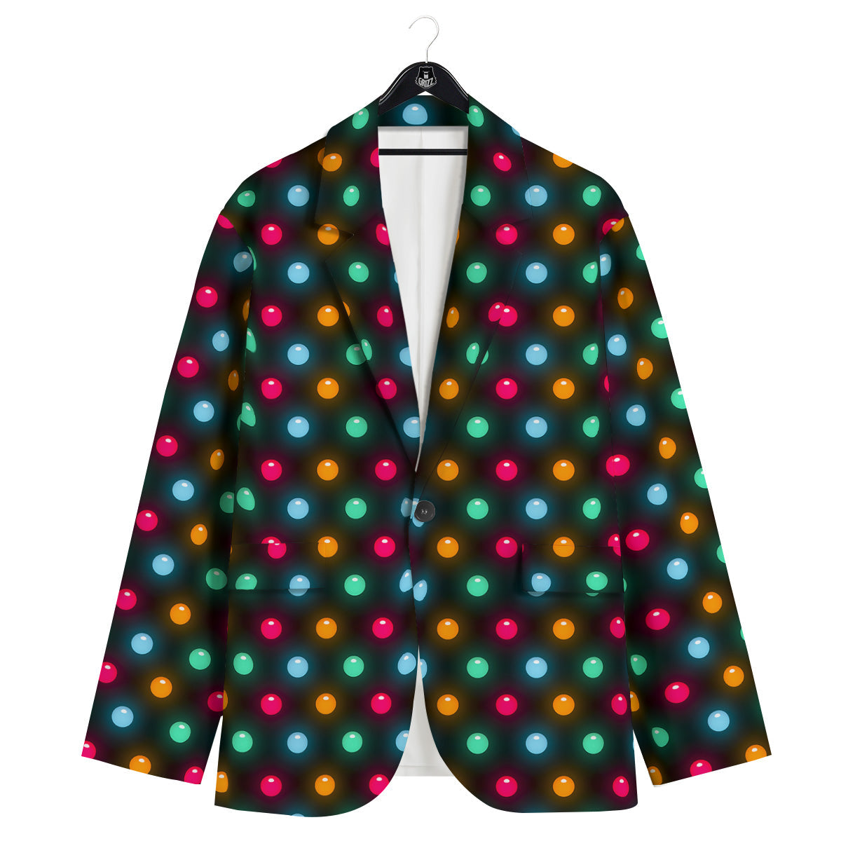 Polka Dot Light Print Men's Sport Coat-grizzshop