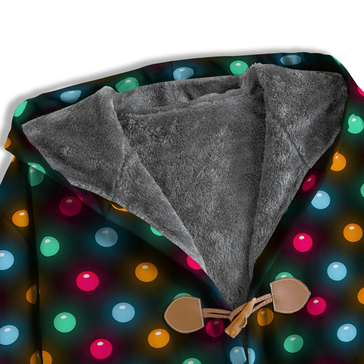Polka Dot Light Print Men's Windbreaker Jacket-grizzshop