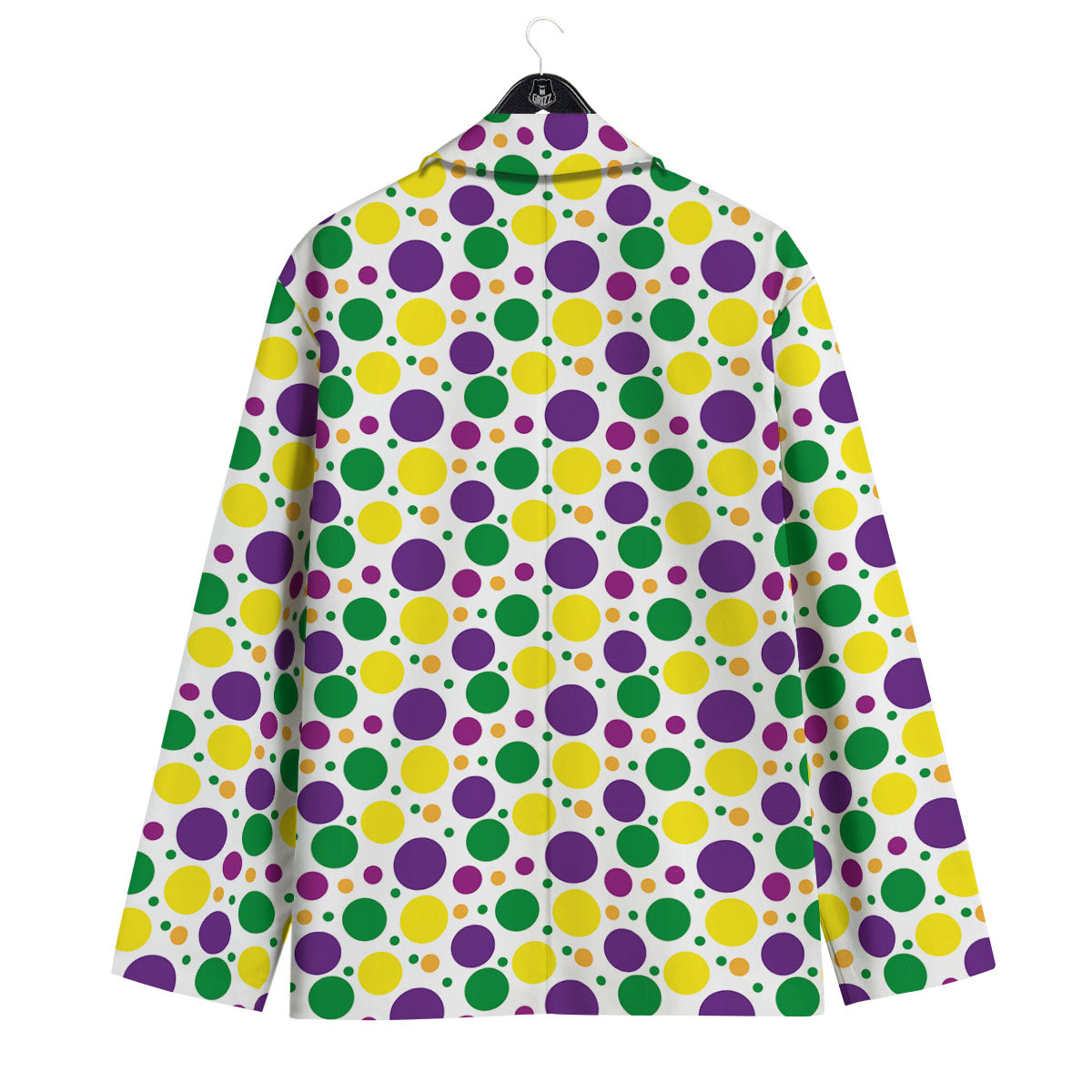 Polka Dot Mardi Gras Print Pattern Men's Sport Coat-grizzshop