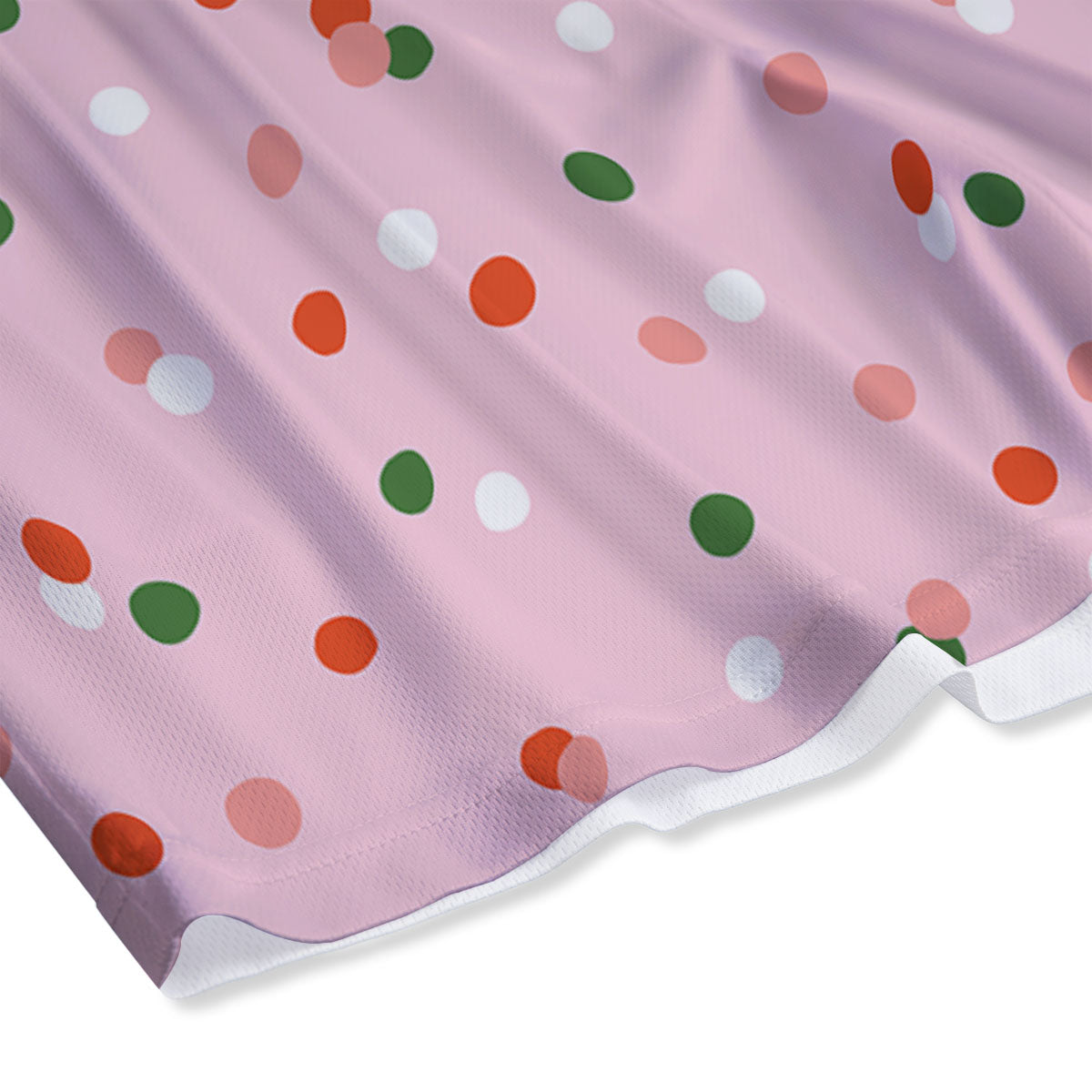 Polka Dot Merry Christmas Print Pattern Mesh Shorts