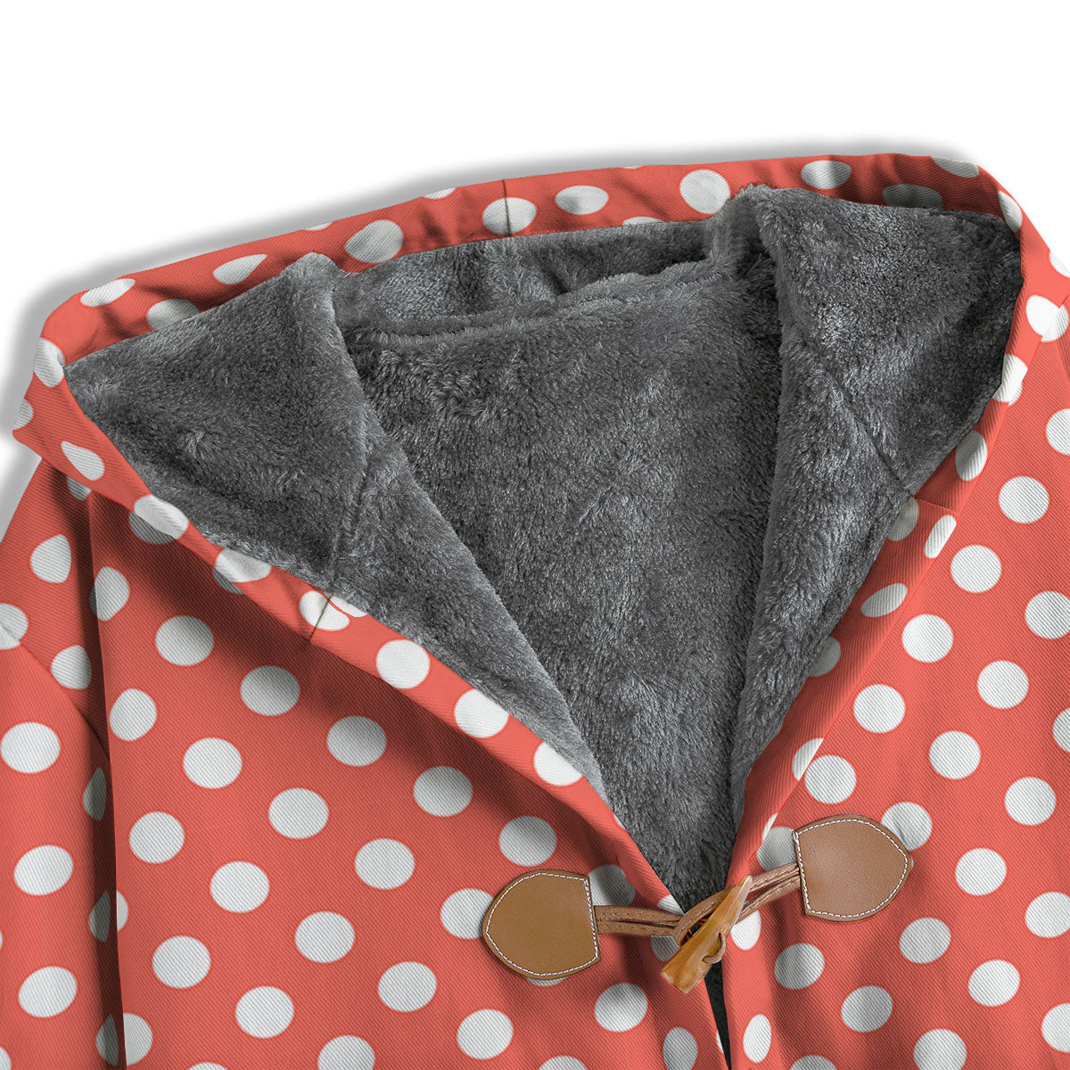 Polka Dot Pastel Red And White Print Men's Windbreaker Jacket-grizzshop