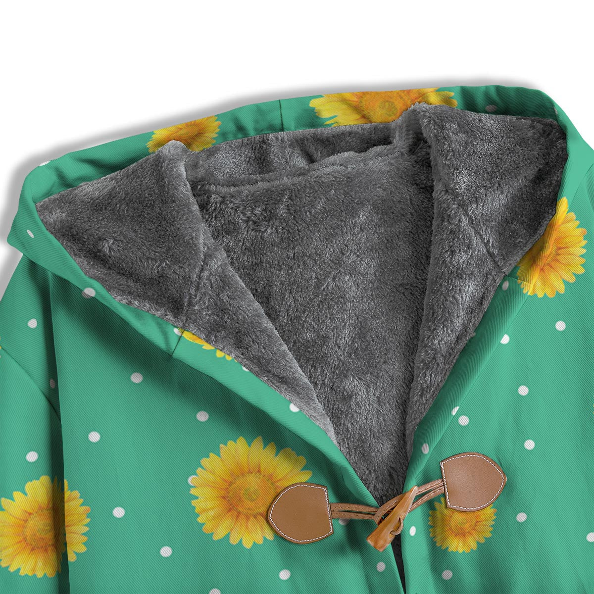 Polka Dot Sunflower Print Pattern Men's Windbreaker Jacket-grizzshop
