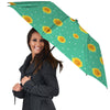 Polka Dot Sunflower Print Pattern Umbrella-grizzshop