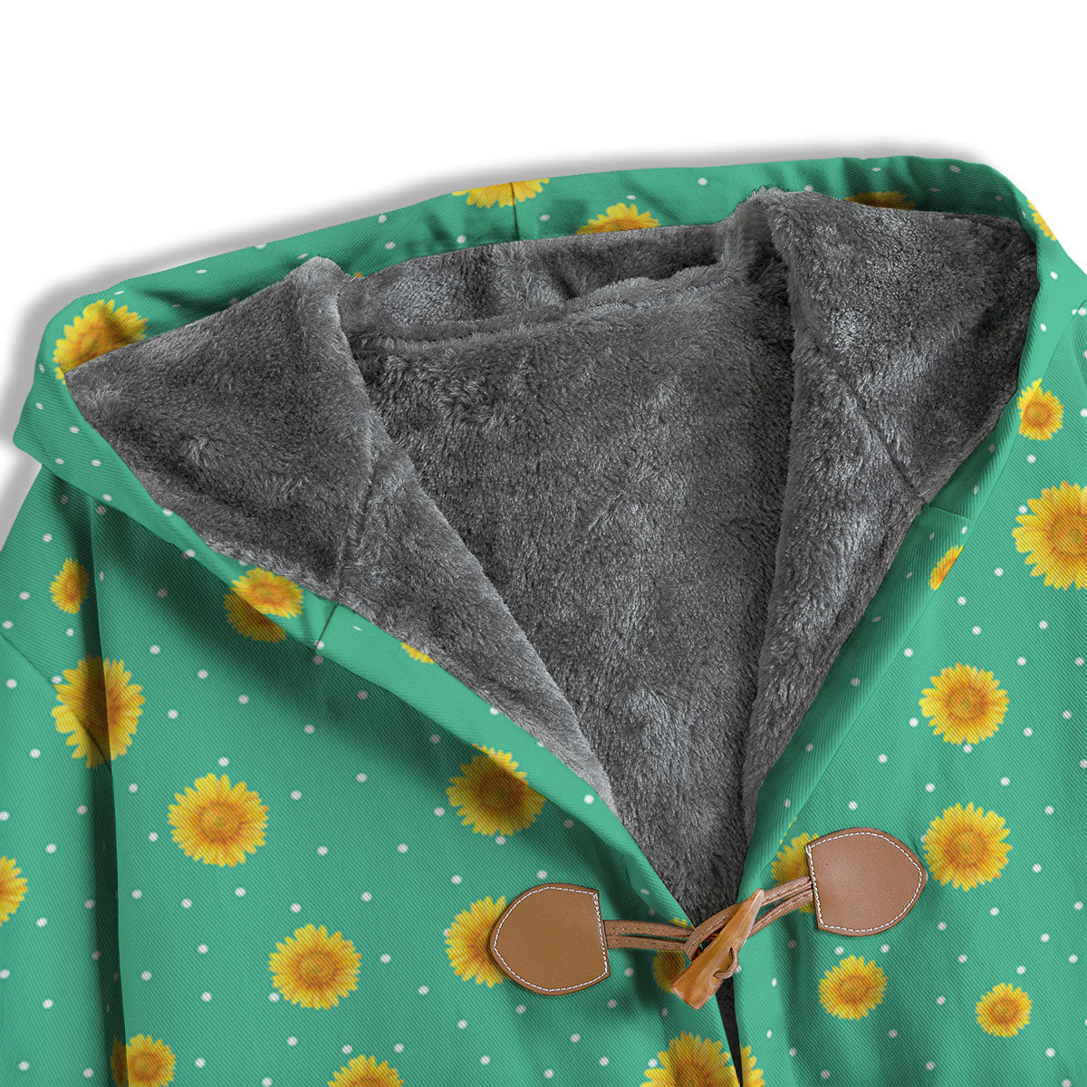 Polka Dot Sunflower Watercolor Print Pattern Men's Windbreaker Jacket-grizzshop