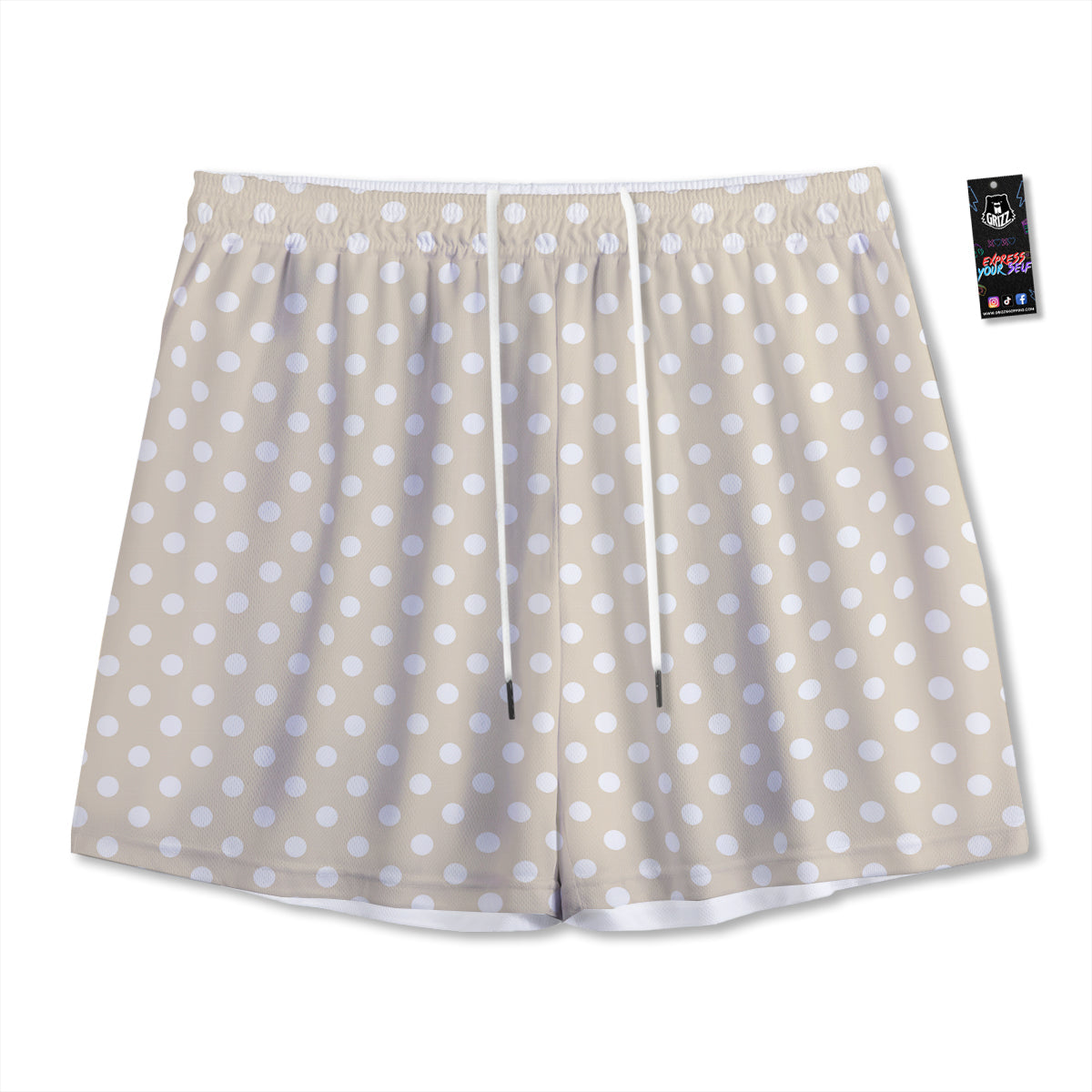 Popcorn Cute Print Pattern Mesh Shorts