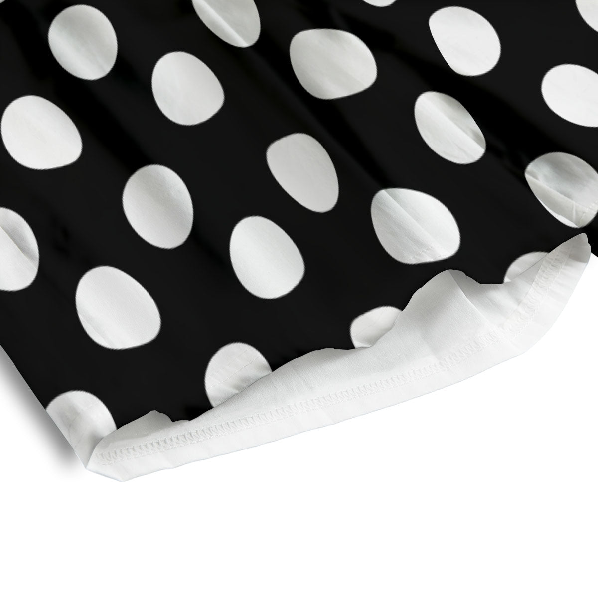 Polka Dot White And Black Print Pattern Men's Athletic Shorts