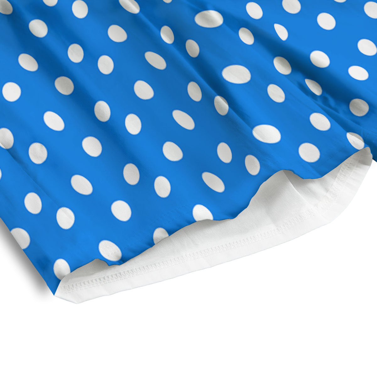 Polka Dot White And Blue Print Pattern Men's Athletic Shorts