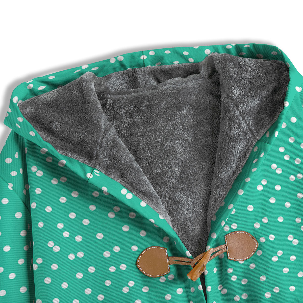 Polka Dot White And Green Print Pattern Men's Windbreaker Jacket-grizzshop