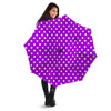 Polka Dot White And Purple Print Pattern Umbrella-grizzshop