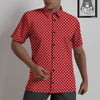 Polka Dot Christmas Print Pattern Untucked Shirts-grizzshop