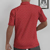 Polka Dot Christmas Print Pattern Untucked Shirts-grizzshop