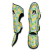 Polkadot Green Pineapple Print Muay Thai Shin Guards-grizzshop