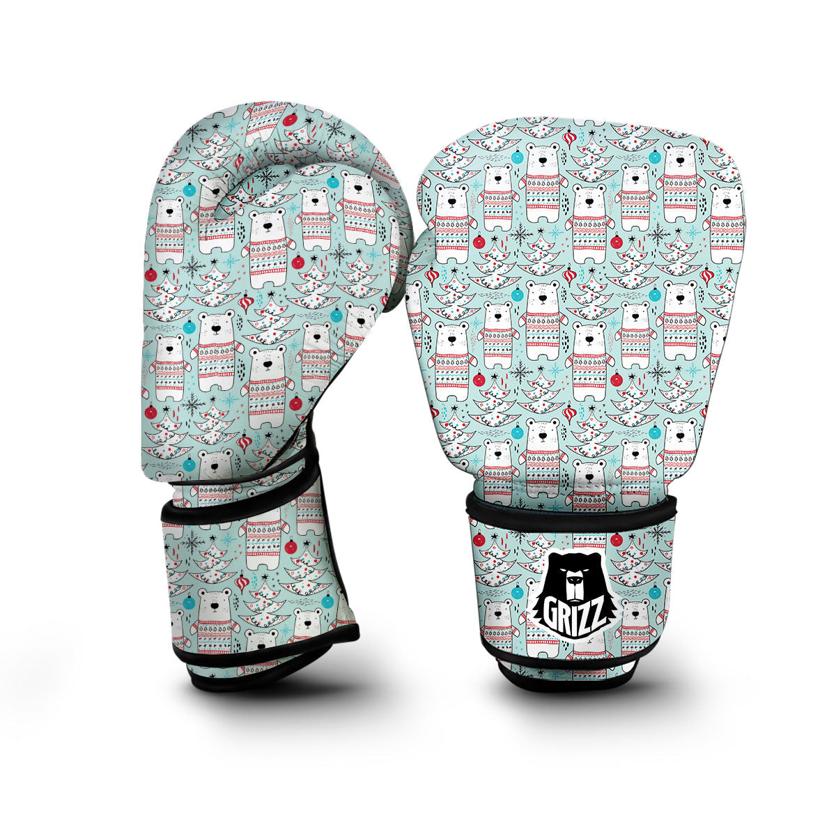 Polor Bear Christmas Boxing Gloves-grizzshop