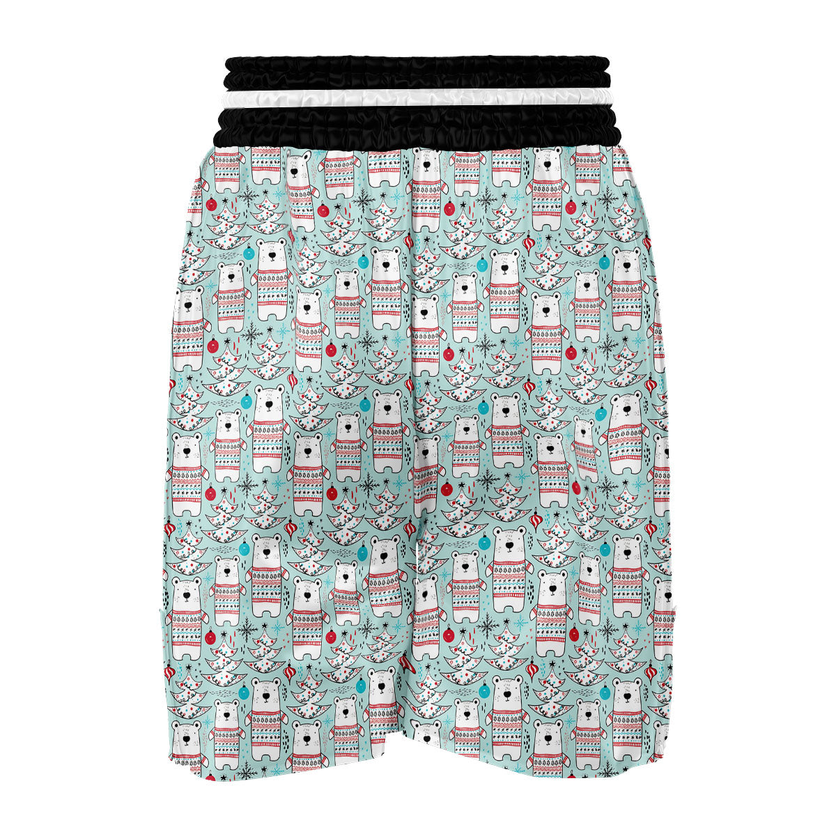 Polor Bear Christmas Boxing Shorts-grizzshop