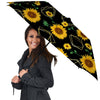 Polygonal Sunflower Print Pattern Umbrella-grizzshop