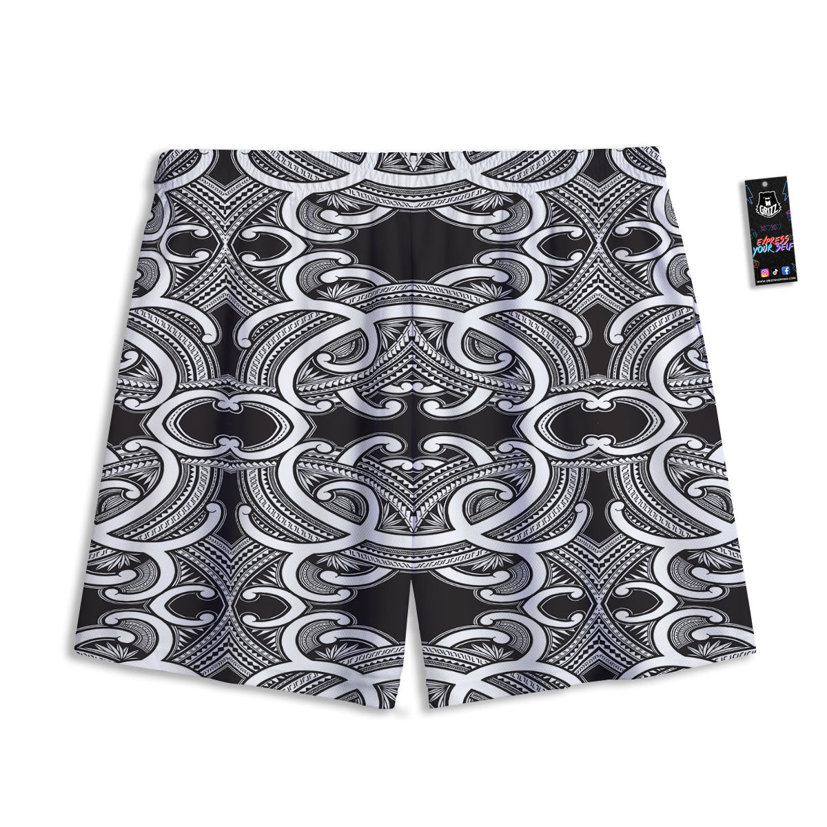 Portrait Dobermann Print Mesh Shorts