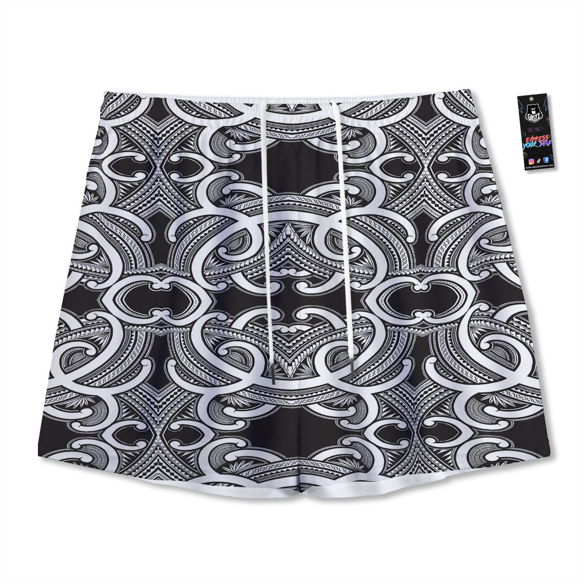 Portrait Dobermann Print Mesh Shorts