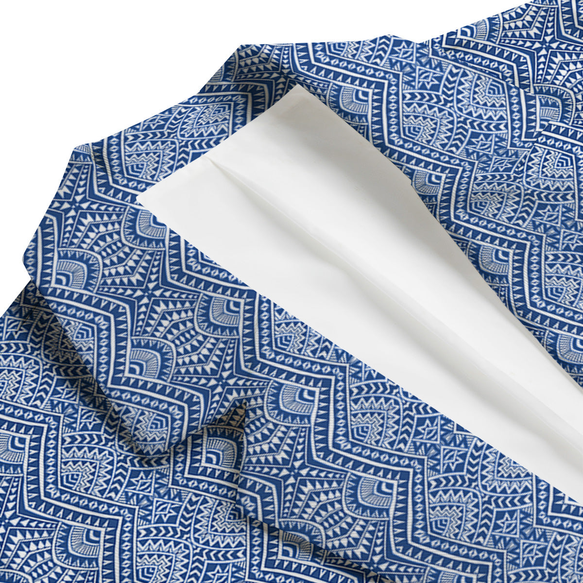 Polynesian Tribal Blue Maori Print Men's Blazer-grizzshop