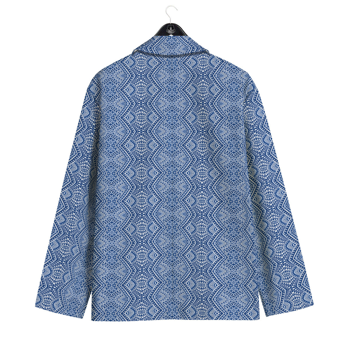 Polynesian Tribal Blue Maori Print Men's Sport Coat-grizzshop