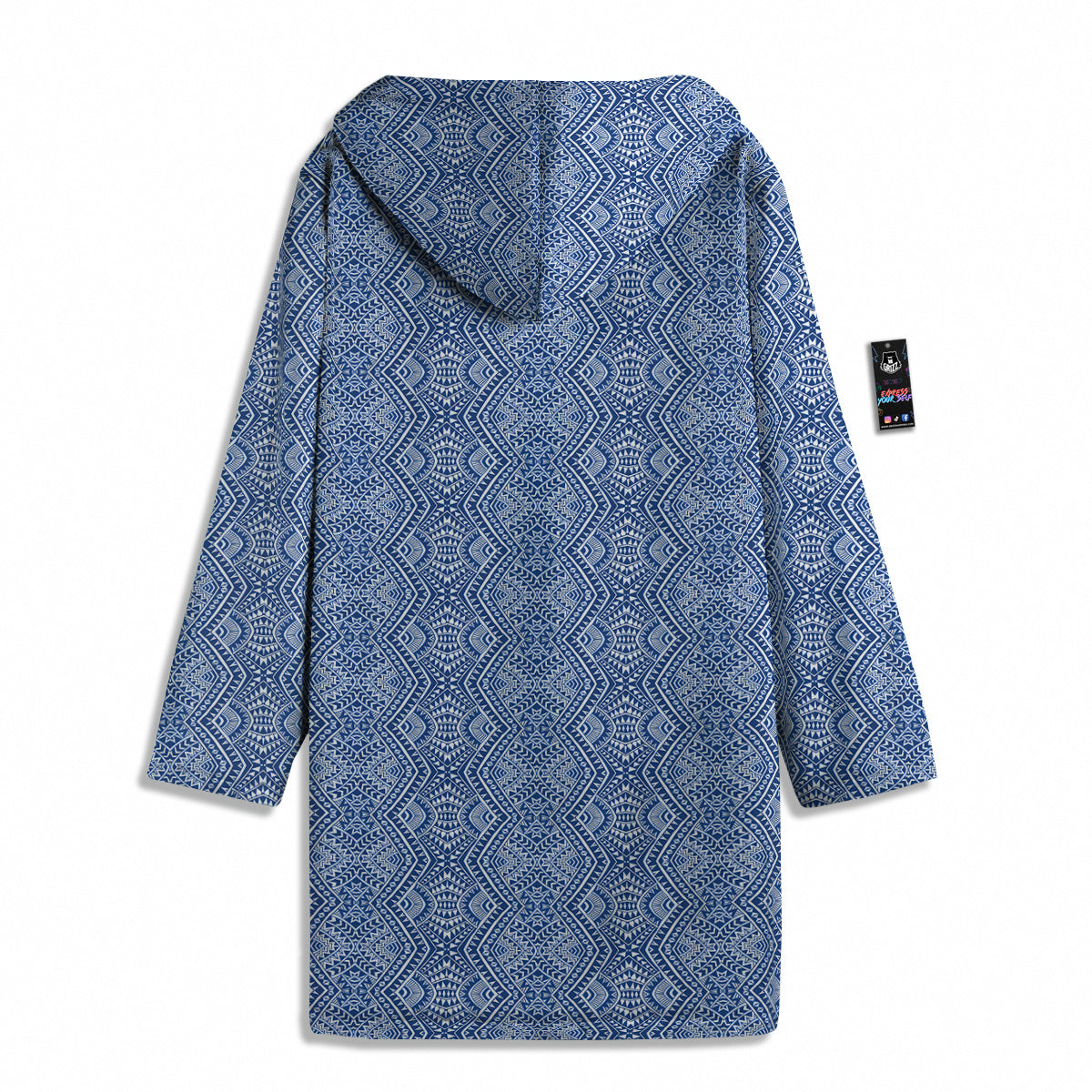 Polynesian Tribal Blue Maori Print Men's Windbreaker Jacket-grizzshop