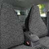 Polynesian White And Black Print Pattern Car Seat Covers-grizzshop