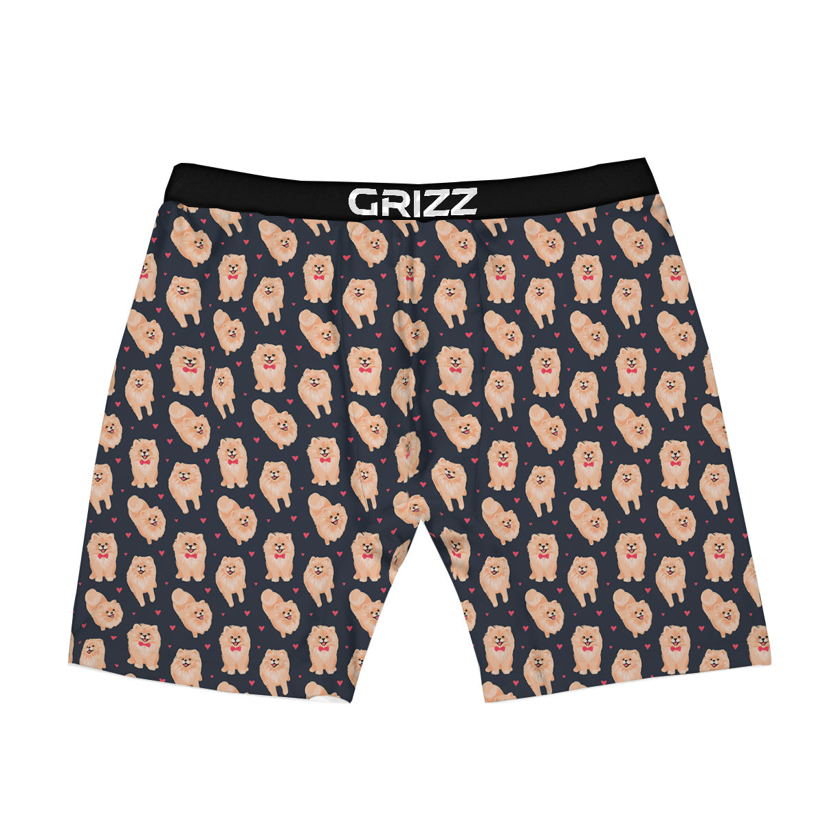 Pomeranian Cute Print Pattern Boxer Briefs-grizzshop