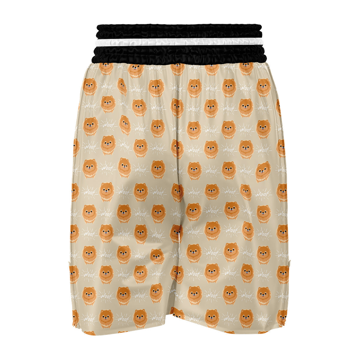 Pomeranian Dog Print Pattern Boxing Shorts-grizzshop