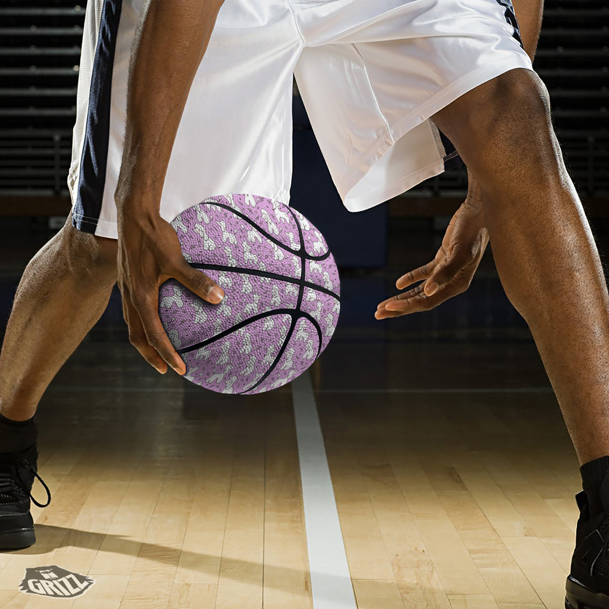 Poodle Cute Print Pattern Basketball-grizzshop