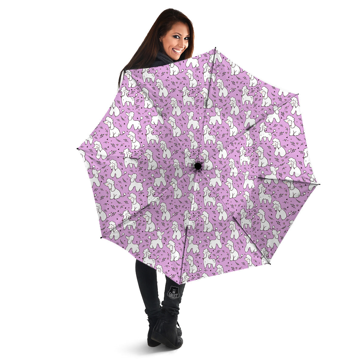 Poodle Cute Print Pattern Umbrella-grizzshop