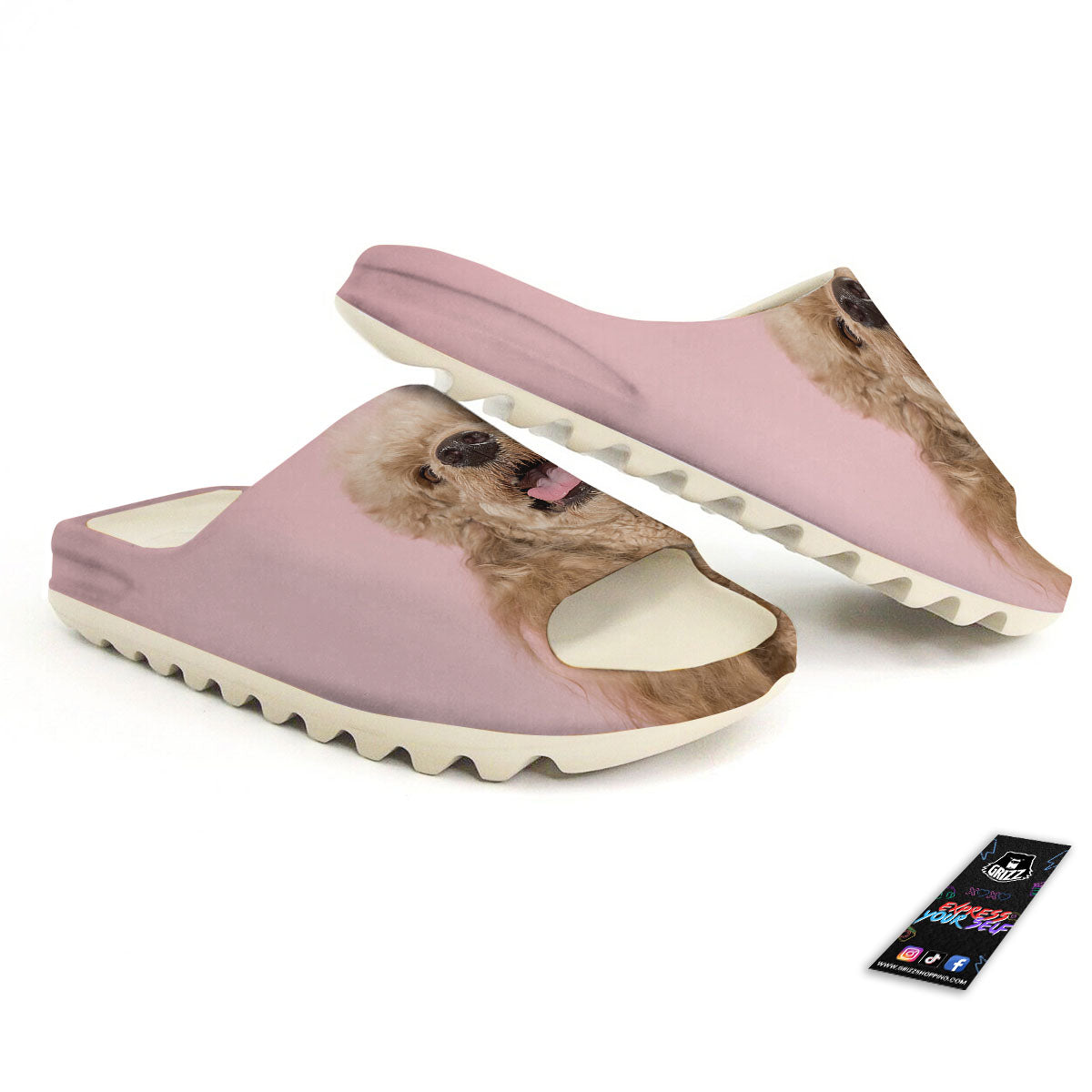 Poodle Princess Print Sandals-grizzshop