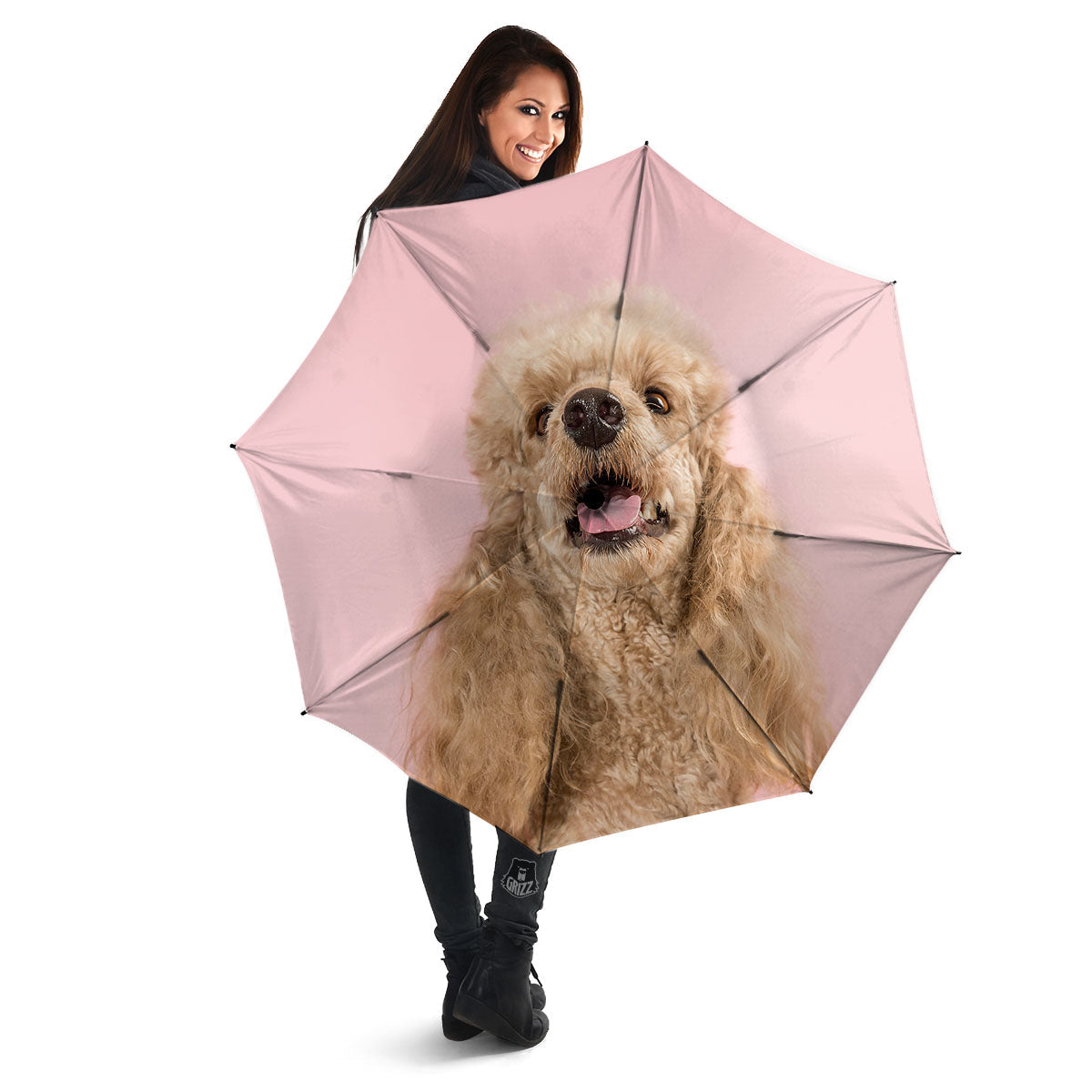 Poodle Princess Print Umbrella-grizzshop