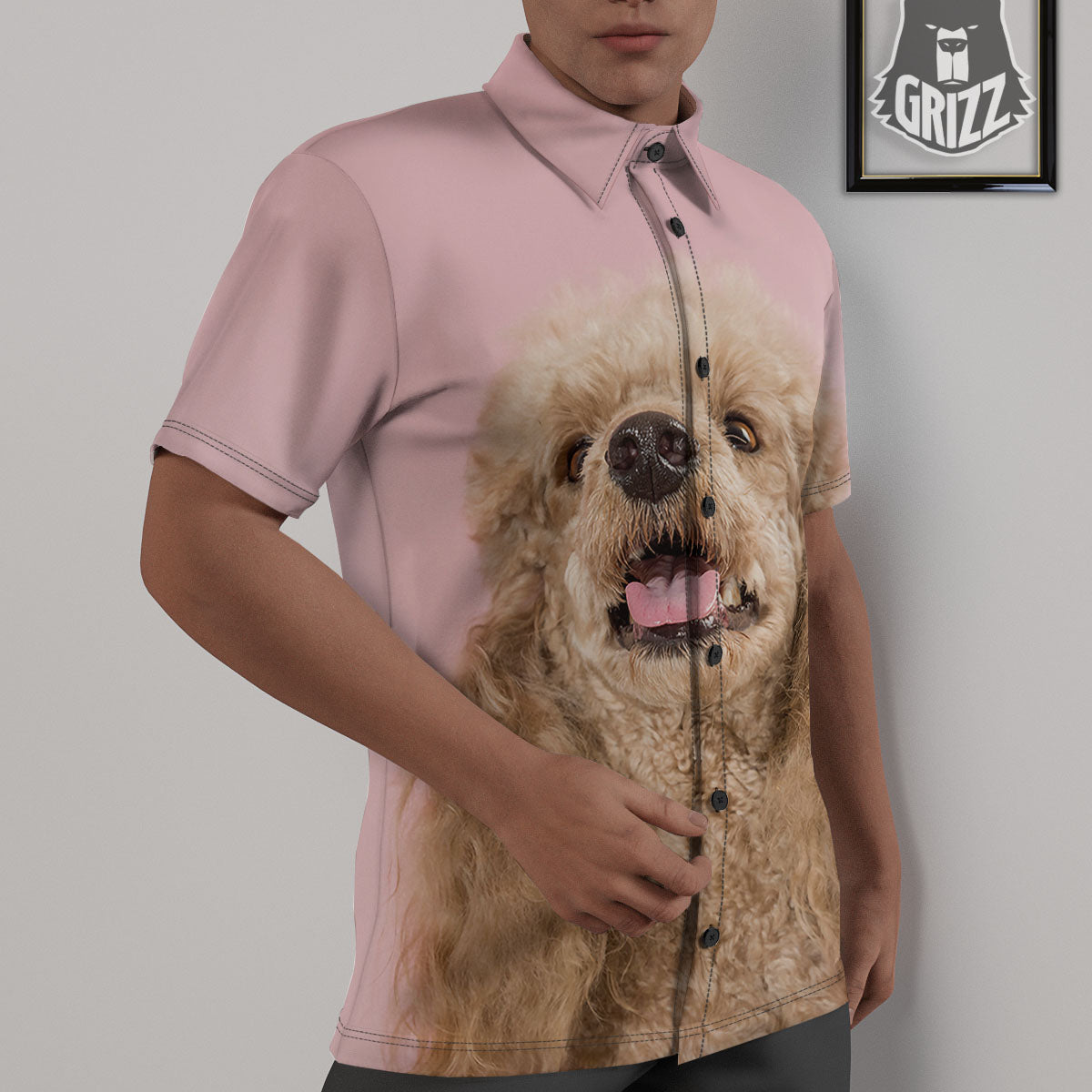 Poodle Princess Print Untucked Shirts-grizzshop