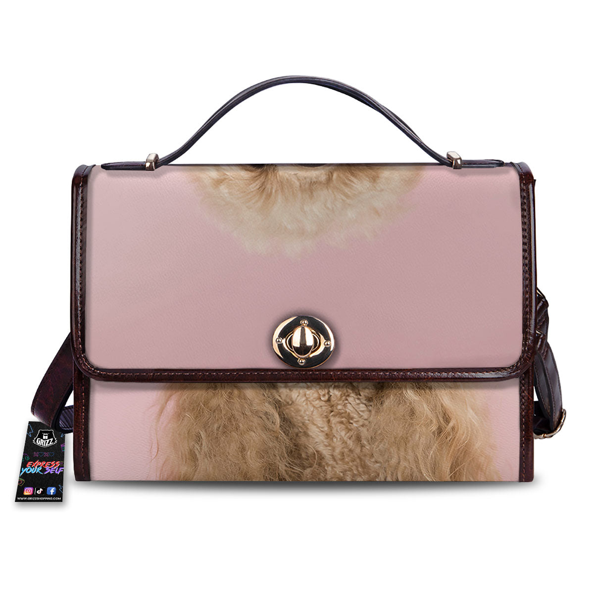 Poodle Princess Print Women's Satchel Bag