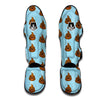 Poop Emoji Print Pattern Muay Thai Shin Guards-grizzshop