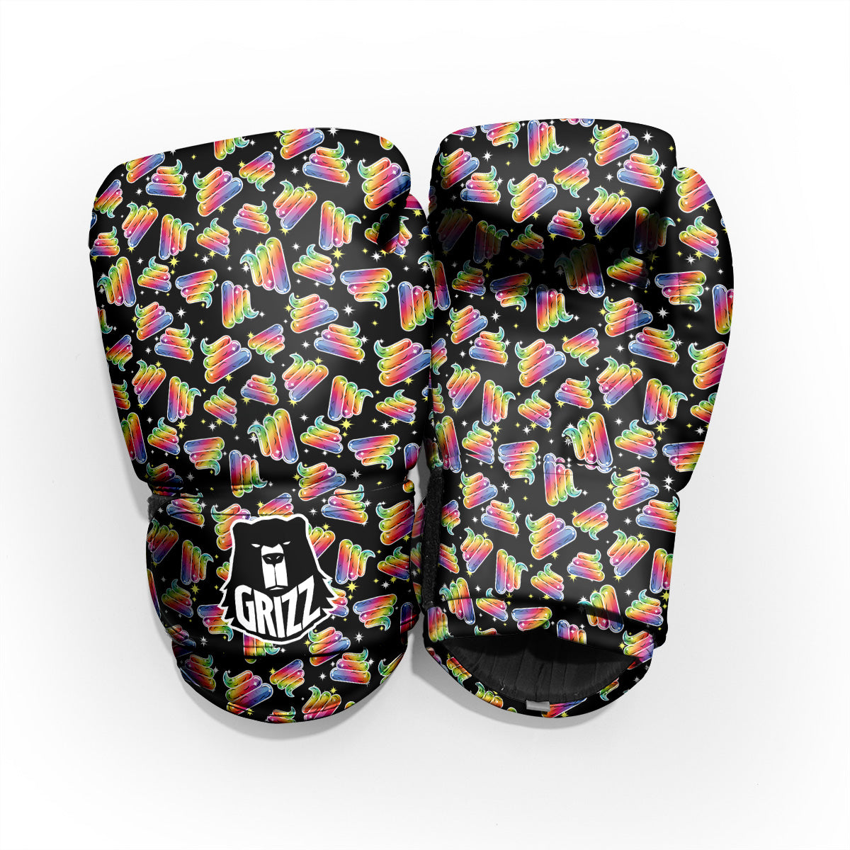 Poop Rainbow Cute Print Pattern Pro Boxing Glove