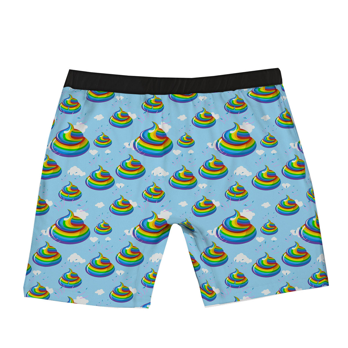 Poop Rainbow Print Pattern Boxer Briefs-grizzshop