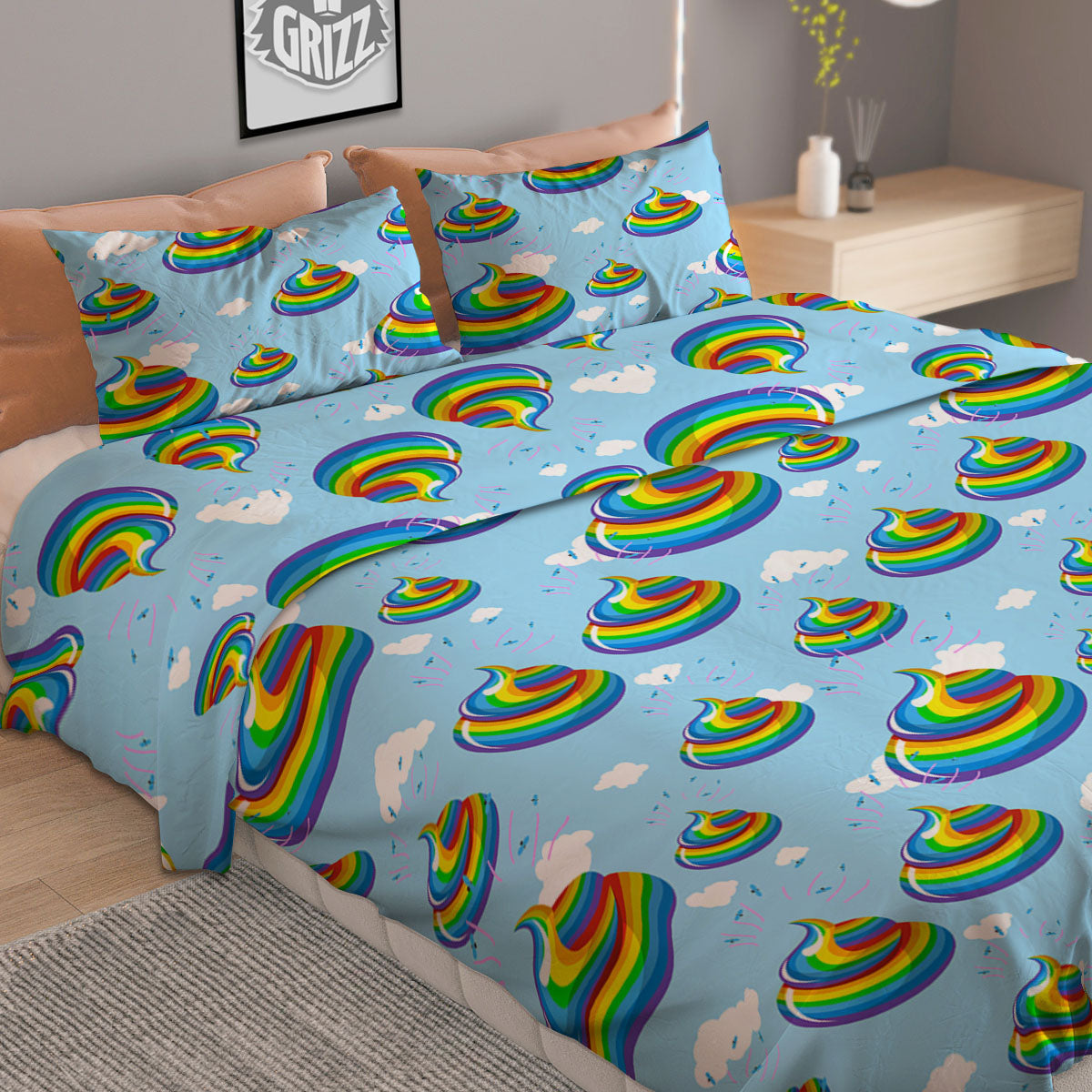 Plaid USA Patriotic Print Pattern Duvet Cover Bedding Set