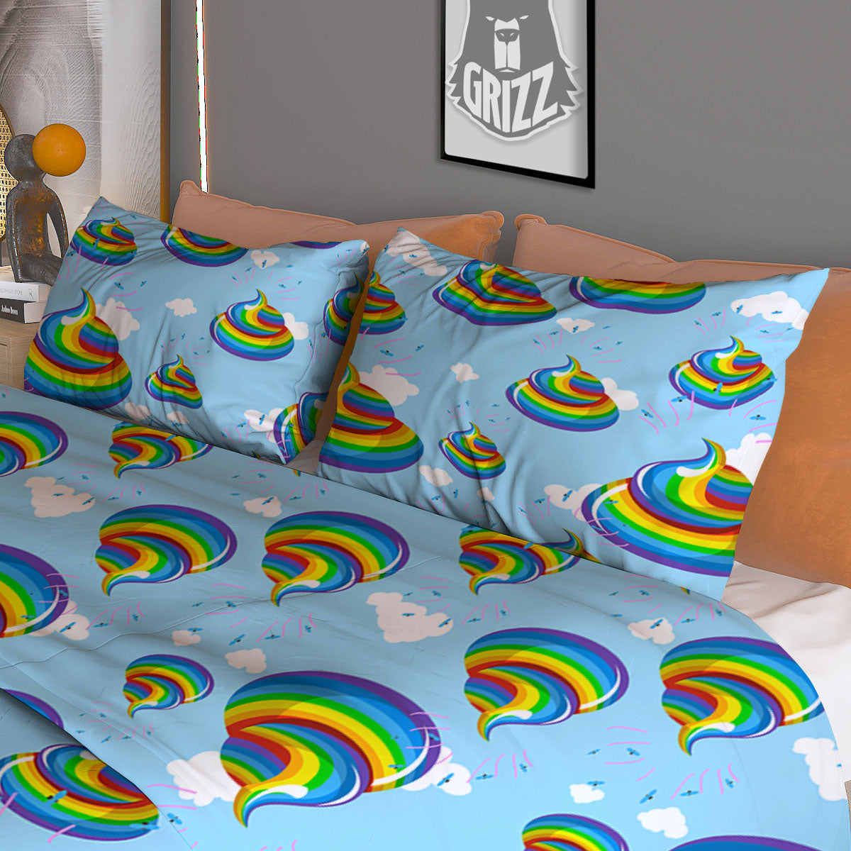 Plaid USA Patriotic Print Pattern Duvet Cover Bedding Set