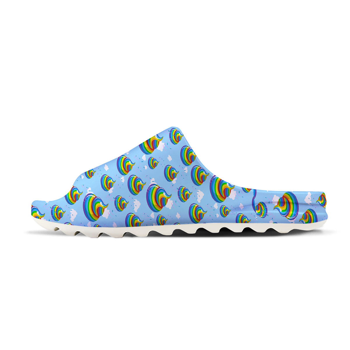 Poop Rainbow Print Pattern Sandals-grizzshop
