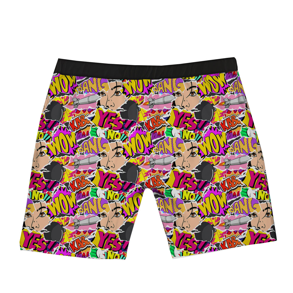 Pop Art Comics Print Pattern Boxer Briefs-grizzshop