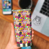 Pop Art Comics Print Pattern Tumbler-grizzshop