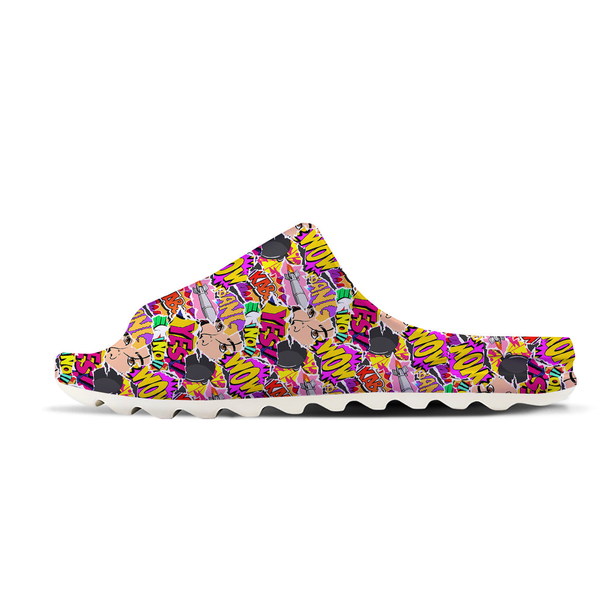 Pop Art Comics Print Pattern Sandals-grizzshop