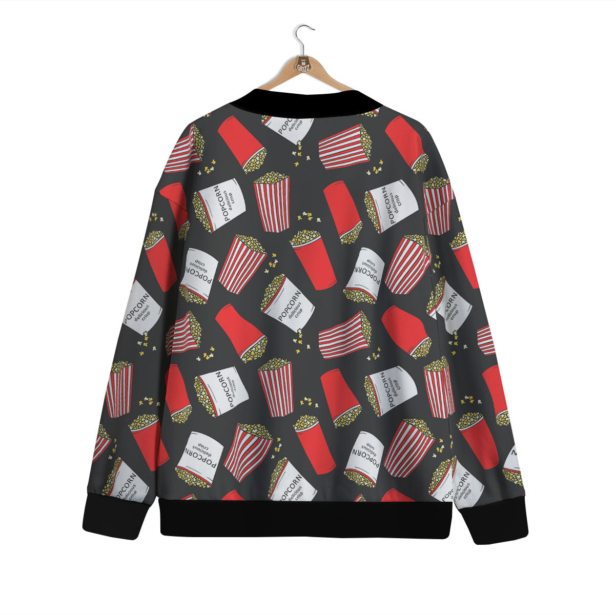 Popcorn Box Print Pattern Cardigan-grizzshop