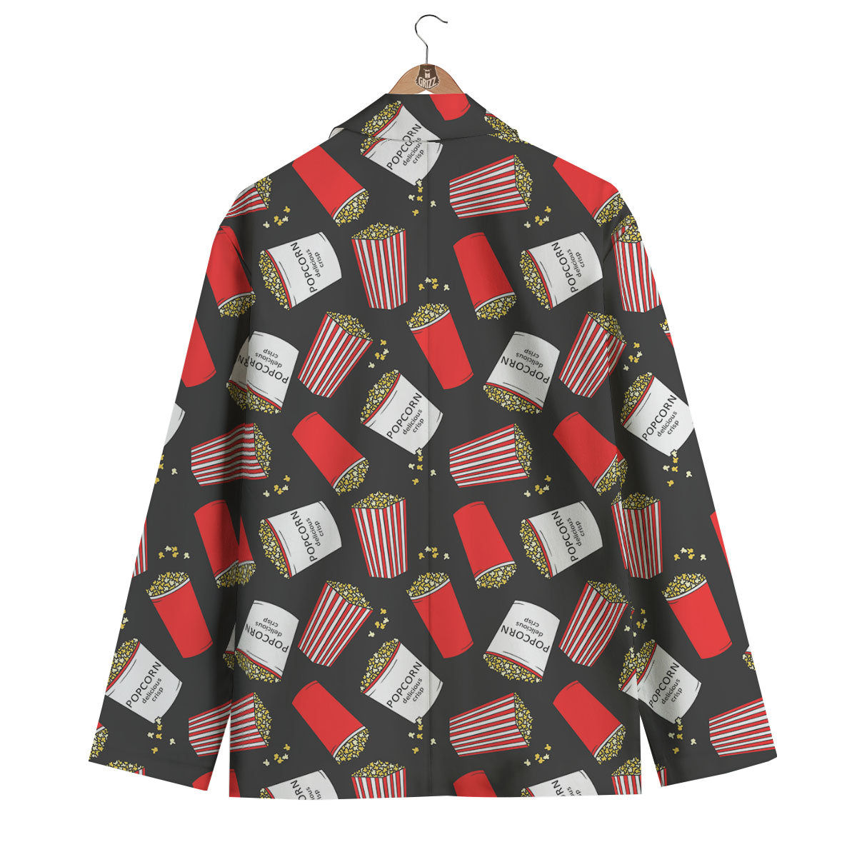 Popcorn Box Print Pattern Men's Blazer-grizzshop