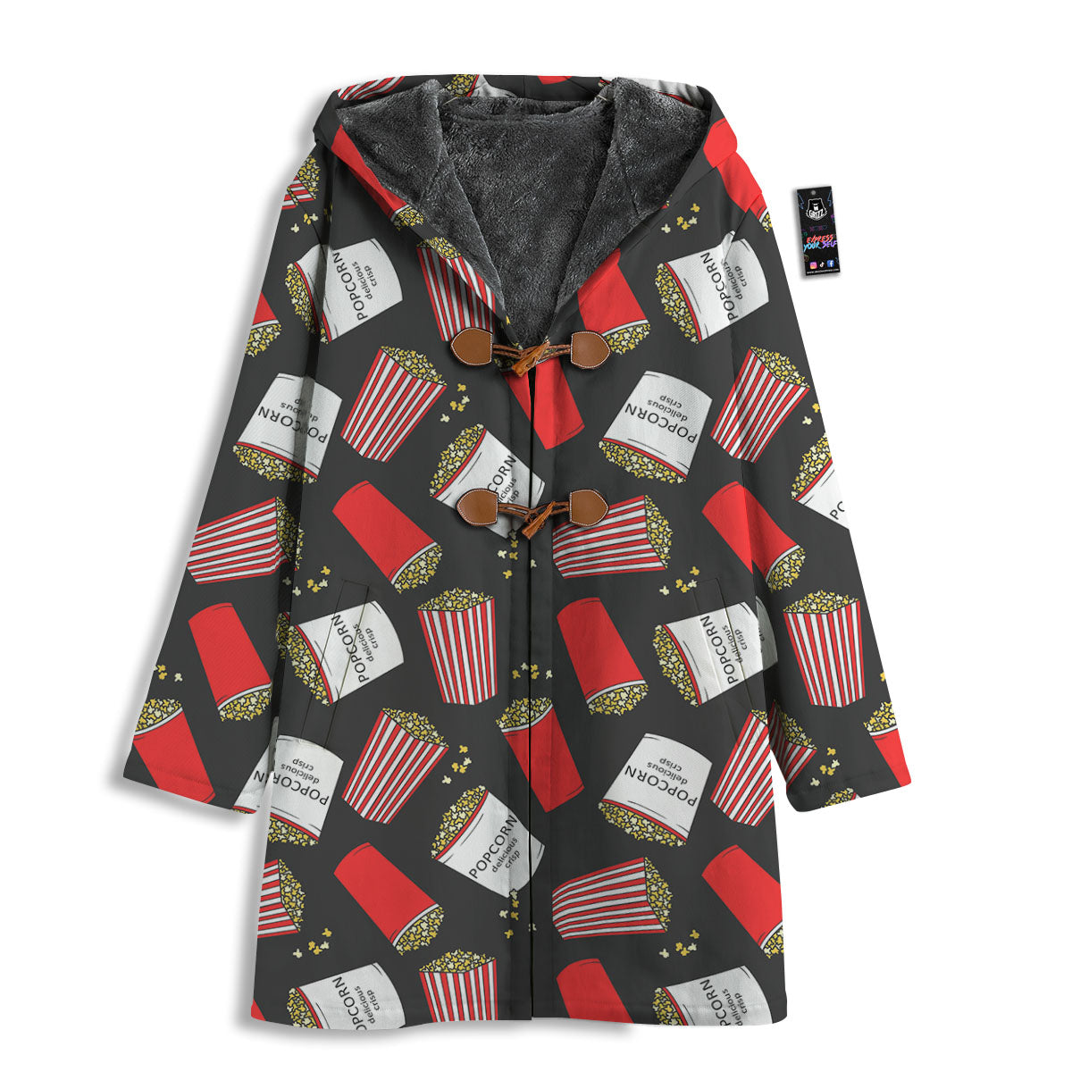 Popcorn Box Print Pattern Men's Windbreaker Jacket-grizzshop
