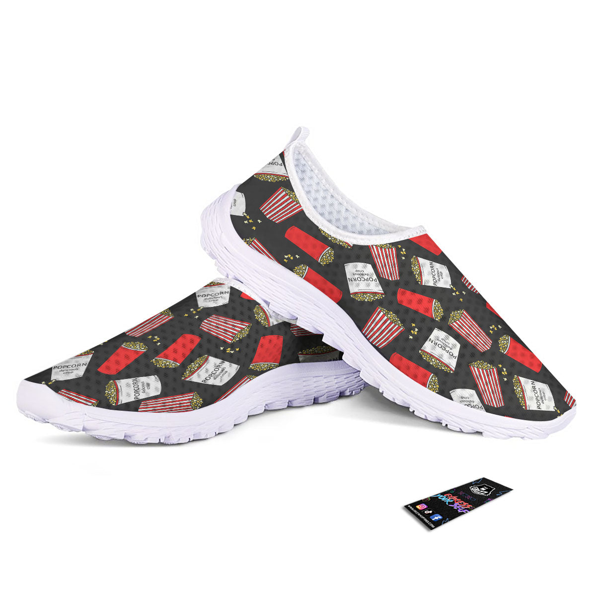 Popcorn Box Print Pattern Nurse Shoes-grizzshop