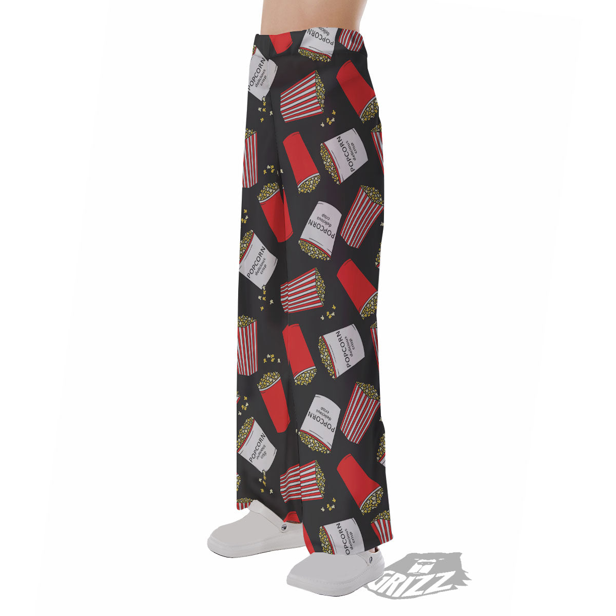 Popcorn Box Print Pattern Pajama Pants-grizzshop